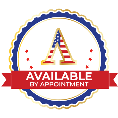 Available by appointment badge